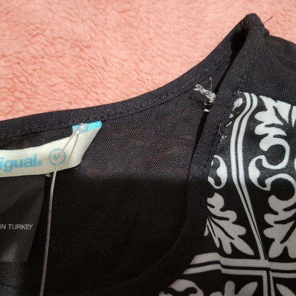 Desigual Mandala Floral Semisheer Long-Sleeve Top - Picture 11 of 17